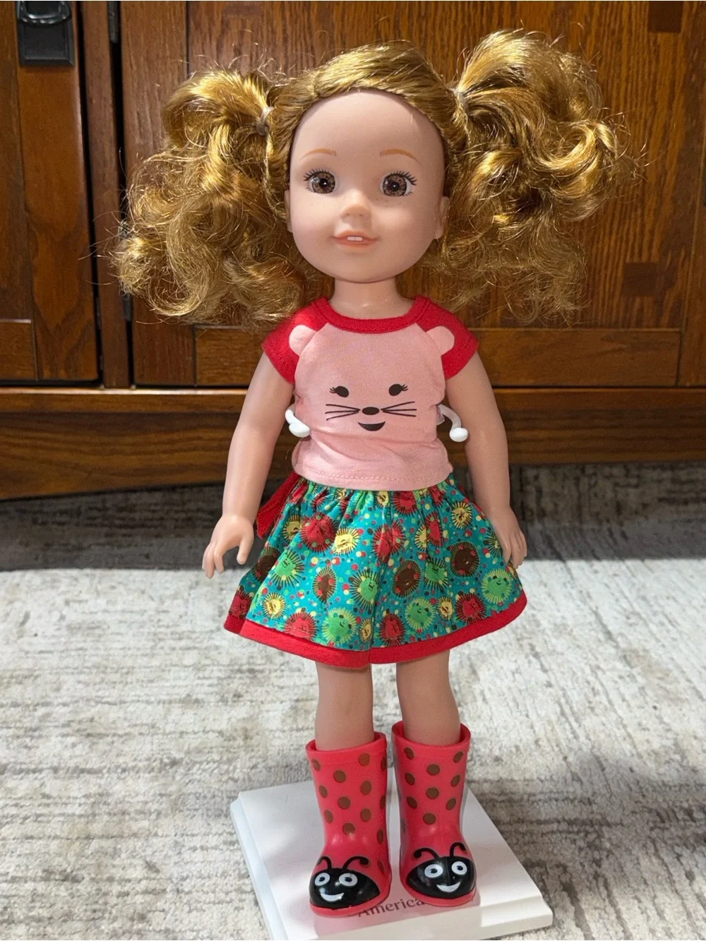 American Girl wellie wishers Willa doll in original outfit